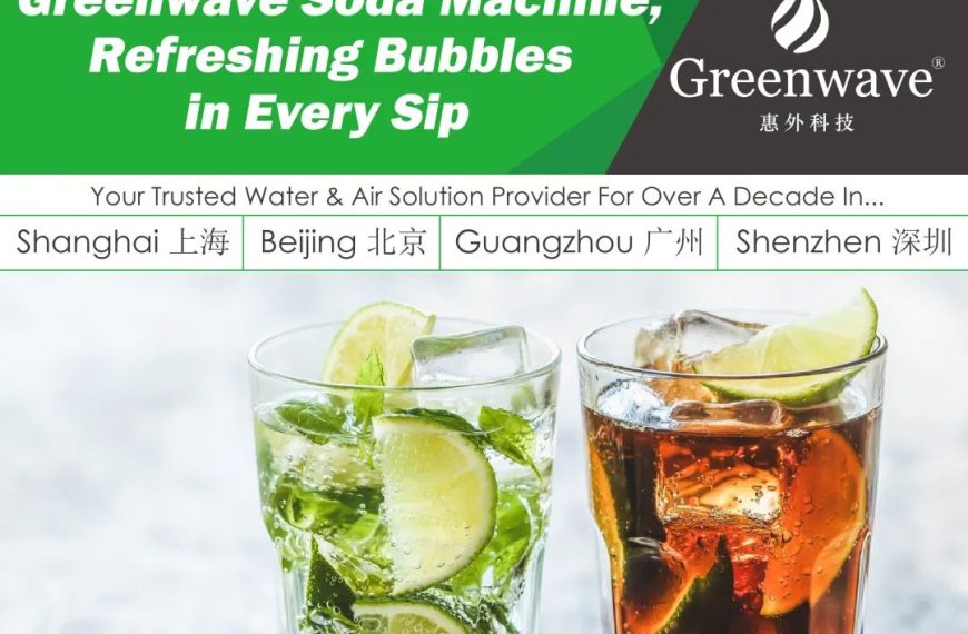 Greenwave Soda Machine, Refreshing Bubbles in Every Sip