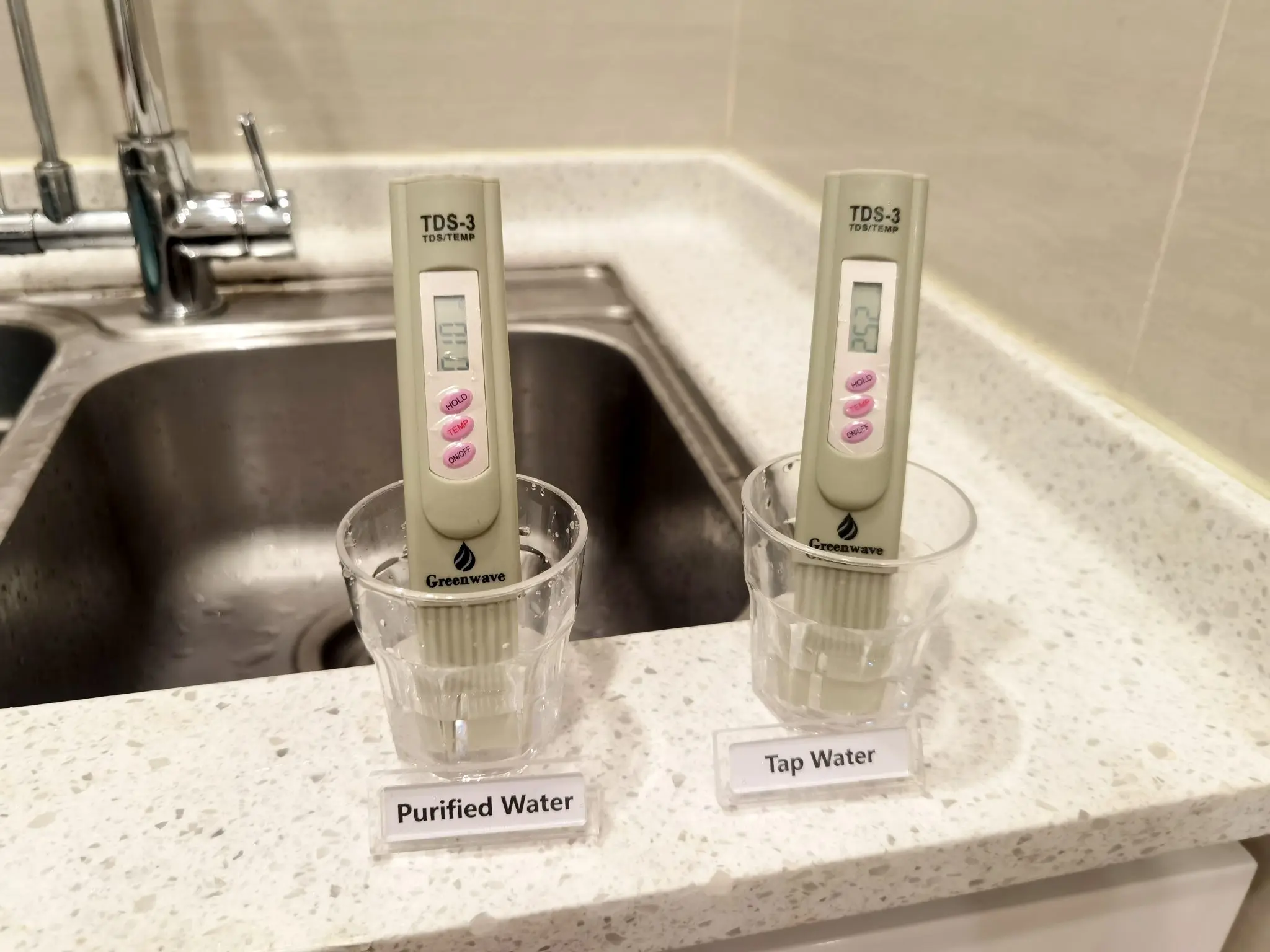 Green Wave CWR水质检测服务｜中国最佳：北京、上海、深圳、广州；TDS读数对比净水与自来水与余氯测试