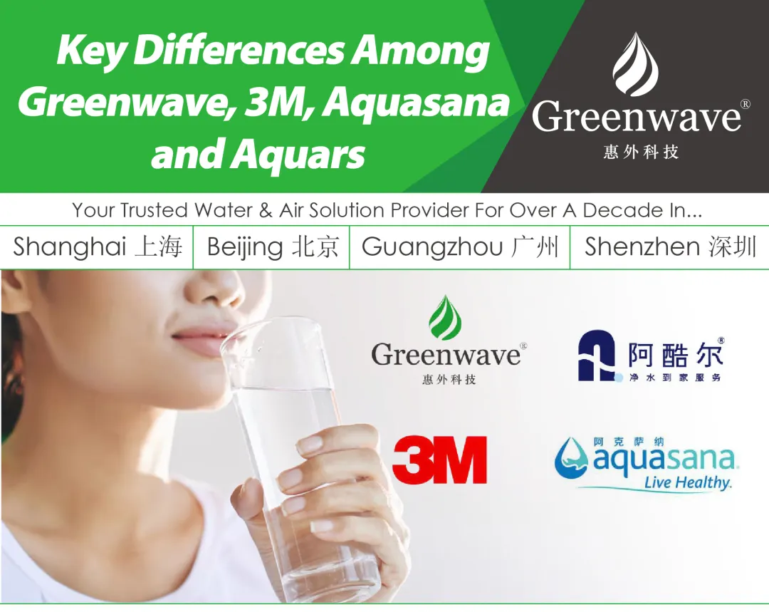 Key Differences Among Greenwave, 3M, Aquasana and Aquars