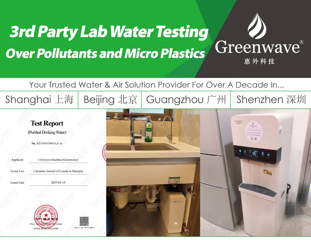 3rd Party Water Testing and Greenwave Drinking Water Purifiers